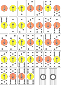 el juego de fichas del dominó sirven para un campo de 64 casillas